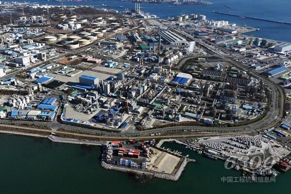 Aerial view of SK chemicals' Ulsan plant where the Recycle Innovation Center will be constructed