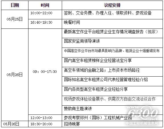 会议日程